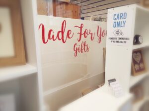 branded sign