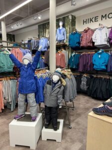 jackets on display