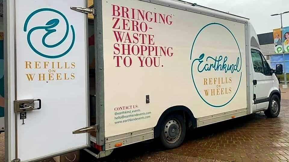 Gertie the mobile zero-waste van takes Earthkind's refillables out on the road